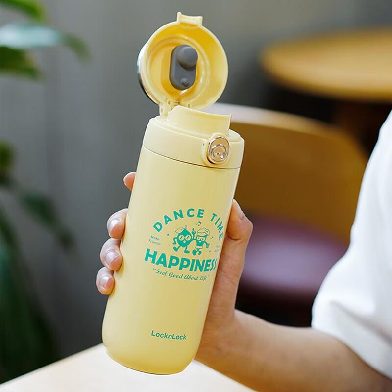 LOCK&LOCK Pop-Up Lid 316 Stainless Steel Thermal Water Bottle