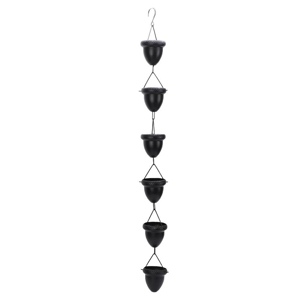 Rain Chain Acorn Design 1m Length Iron Decorative Hanging Rainwater Chain for Porch Balcony Courtyard Garden