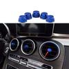 For Mercedes-Benz GLC 16-22 Air Outlet Vent Cover Central Console Blue Aluminum