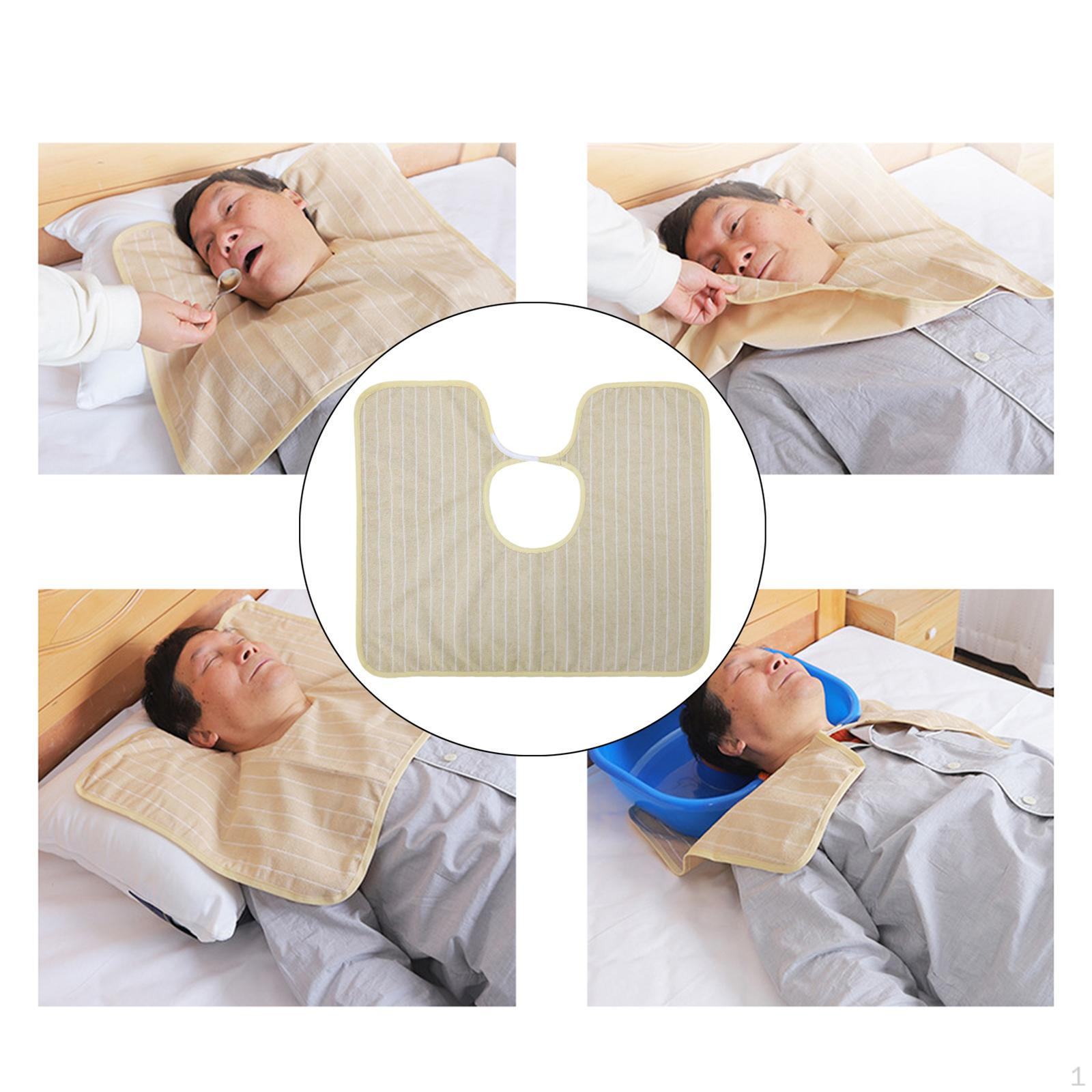 

Adult Bib Large Feeding Reusable Prevents Stains Clothing Protectors Waterproof for