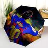 Football Player Background  pattern, automatic folding umbrella, portable and foldable design, 8 ribs, a Christmas or birthday gift.