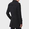 "Men's Woolen Double-Breasted Slim Windbreaker Coat - Korean Style, Autumn/Winter 2022"