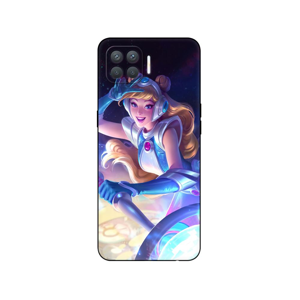 For Oppo Reno4 Lite Case Silicon Phone Case On Oppo F17 Pro Back Cover  Reno 4 Lite 6.43" Black Tpu Case Pink Anime Space Car