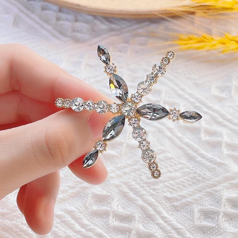 High-End Pearl & Rhinestone Butterfly Brooch for Women's Fashion Suits and Scarves