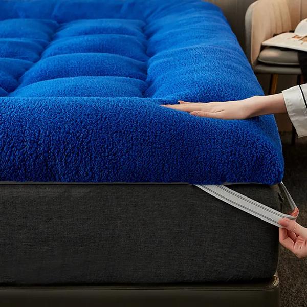 WTEMPO Einfarbige, einfache, elegante, faltbare Matratze, Hotelkissen, große, weiche Tatami-Matten für Zuhause, verdickte Matratzen für Studentenwohnheime