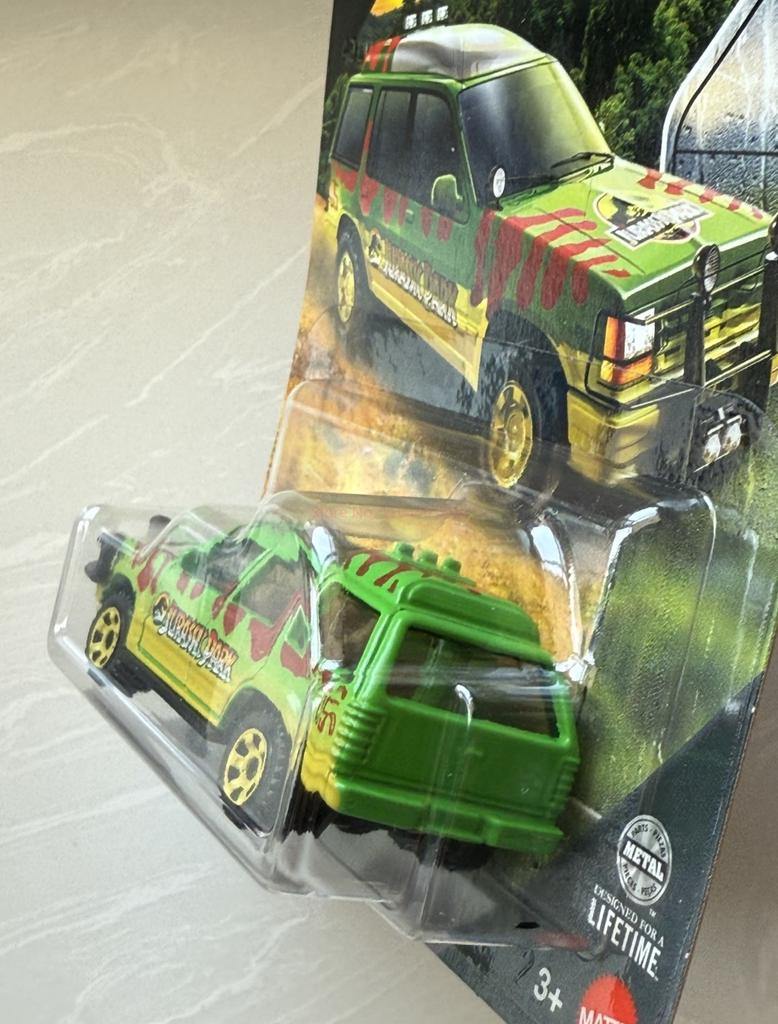 Genuine Matchbox Toy Car 1/64 Jurassic World Rebirth Ford Explorer Simulated Vehicle Model Toys Boys Collection Birthday Gifts