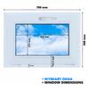 Okno Antracytowe PCV Standardowe Uchylne 70x50 700x500 Dwuszybowe Nowe Uchylane