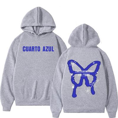 Sudadera con capucha gráfica de mariposa Aitana para hombre y mujer Harajuku Pulóver de manga larga Invierno Holgada Informal Estética Moderna Sudadera