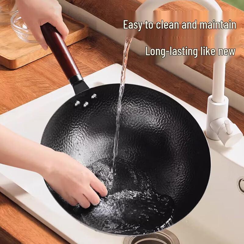 SUPOR 32cm Traditional Iron Wok