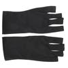 1 Pair AntiUV Glove LED Nail Art Curing Lamp UV   Glove Nail Art Skin Care Glove(Black )