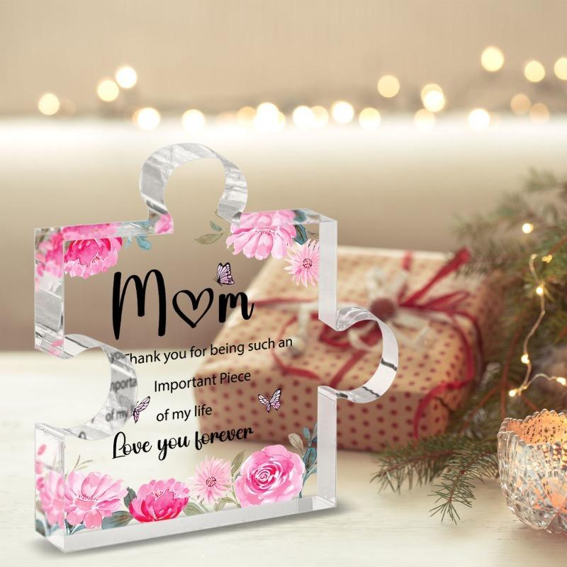 2D Flat Heartfelt Acrylic Decorative Plaque : Expressive Gift of Appreciation and Love - Elegant Mother'S Day Memento - Design for Mother'S Day,Easter