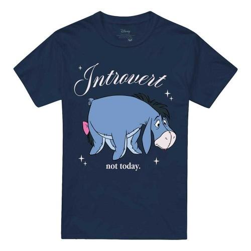 Winnie the Pooh Unisex Adult Introvert Eeyore T-Shirt