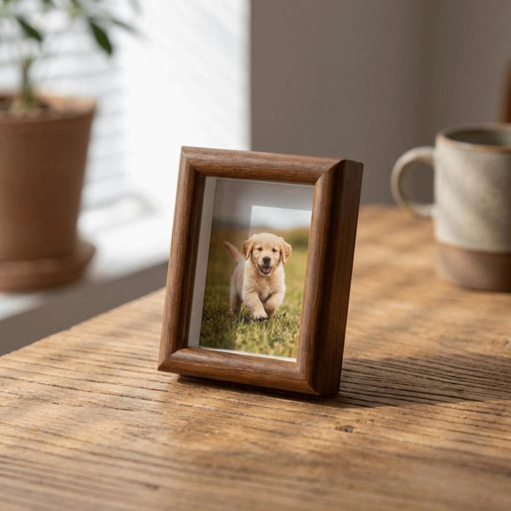 2 ks Mini starožitných fotorámečků Rustikální rámeček na fotky Malý rámeček Stolní fotorámeček Ložnice