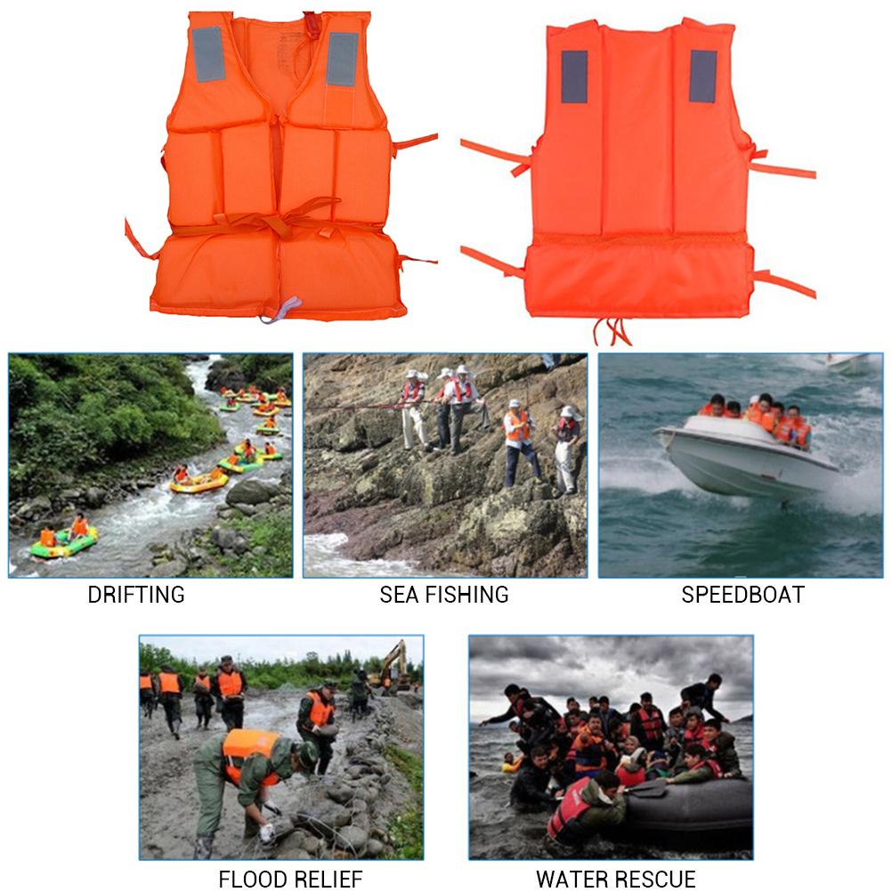 Professional Safety Swimming Life Jacket Vest Safety Jackets With Whistle For Water Sports Drifting Surfing