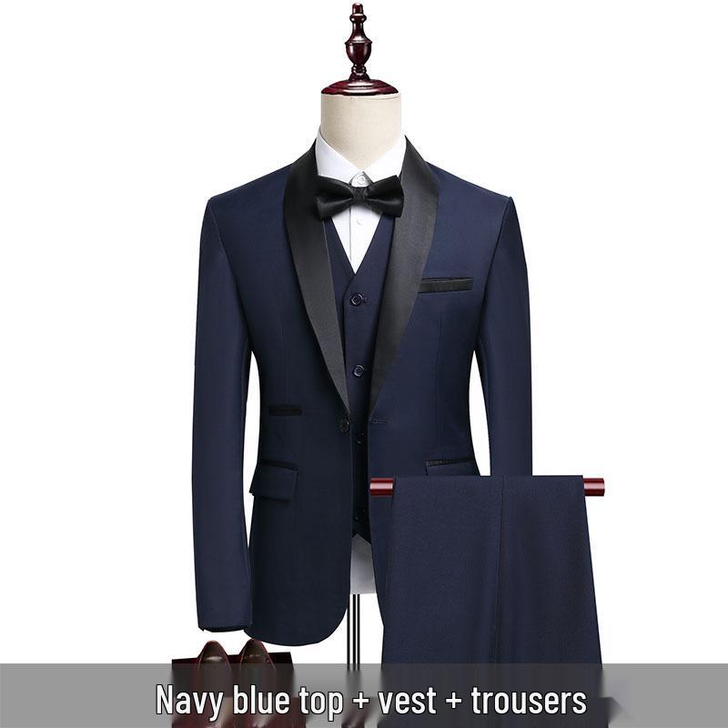 Men`s Slim Fit Korean Style Three-Piece