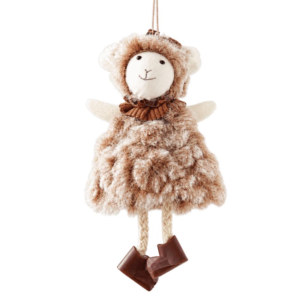 Plush Little Lamb Hanging Pendant Window Decor New Year Xmas Decoration Sheep Pendants  Christmas