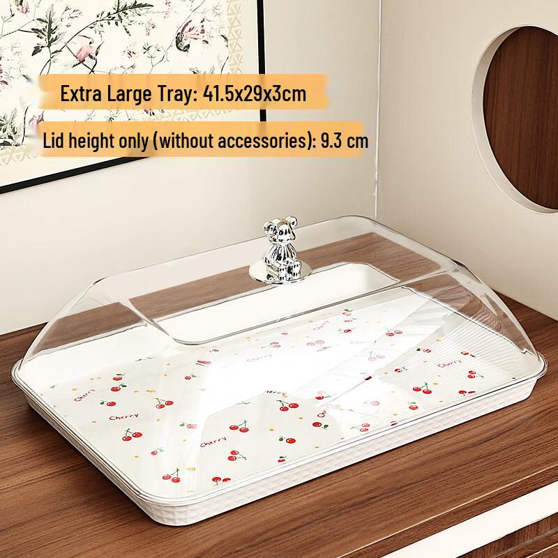 Jingbaodi Buffet Food Display Tray with Transparent Lid