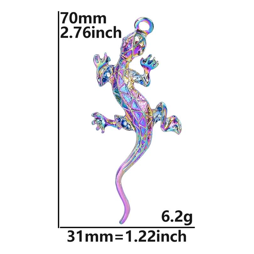 10pcs/Lot Multistyle Animal Pendants Rainbow Charms For Jewelry Making Supplies Eagle Bat Elephant Charm Frog Duck Shark Pendant