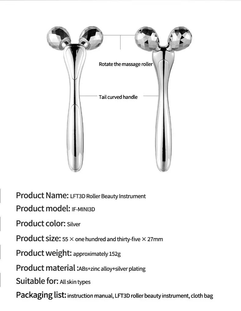 3D Facial Roller Massage V Shape Face Lifting Massage Lift Full Body Massage Massage Relaxation Beauty Massage