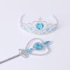 Elsa Princess Accessory Set: Crown, Wand, Gloves, Braids, Necklace, Bracelet, Earrings