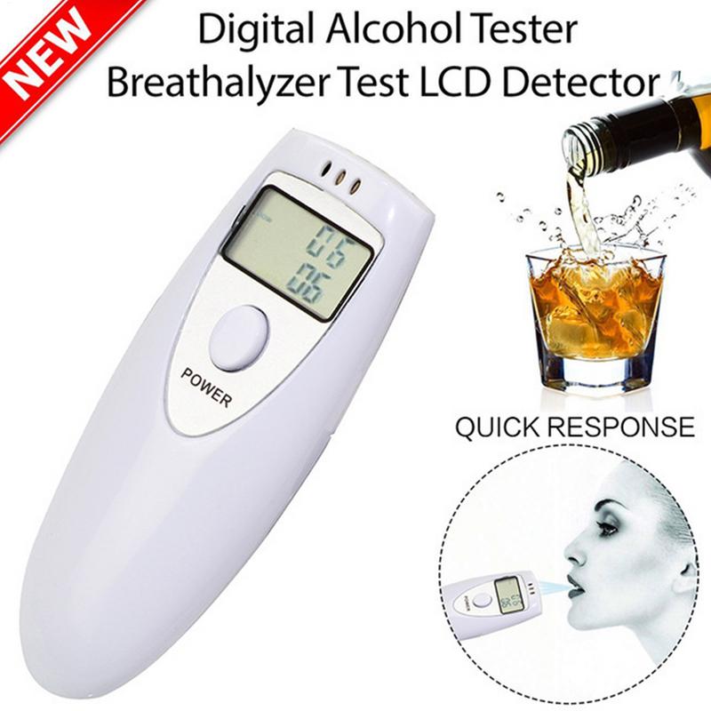 Digital Alcohol Tester Breathalyzer Accuracy Breathalyzer with LCD Display Screen Professional Digital Alcohol Testing Portable