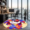 The Amazing Digital Circus Printed Round Rug Carpet Chair Rug Area Rug Entryway Doormats,for Office Chair Living Room Bedroom Kitchen Room.