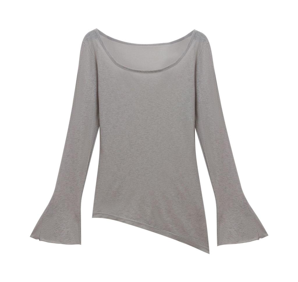 Reines Verlangen Spicy Girl Fledermausärmel Sonnenschutz Cover-up T-Shirt für Damen - Slim Fit Unregelmäßiges Dünnes Oberteil für den Frühling