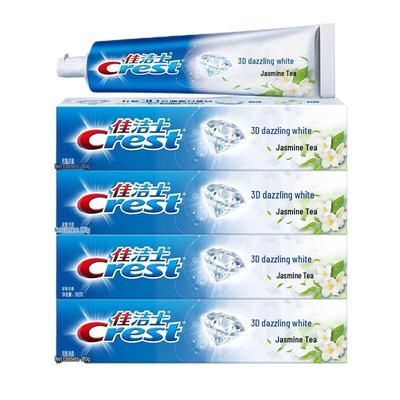 Crest 3D White Jasmintee Frischer Atem Zahnpasta 4er-Pack