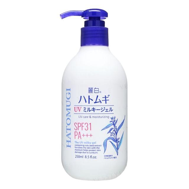 KUMANO COSME - Reihaku Hatomugi Увлажняющий молочный гель с защитой от солнца SPF 31 PA+++ 250ml