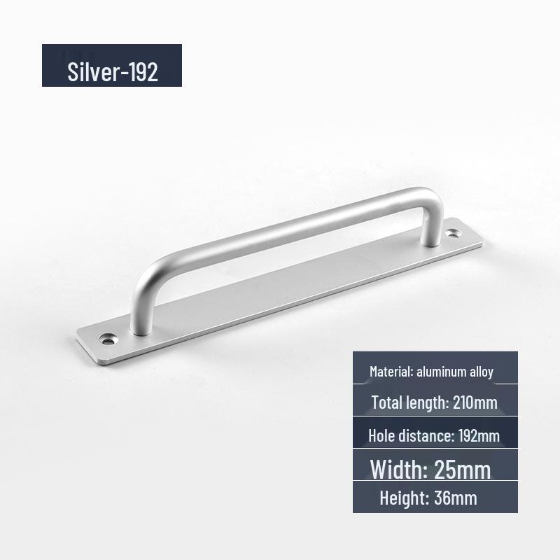 Aluminum Alloy Surface-Mounted Handle for Sliding Glass and Wooden Doors