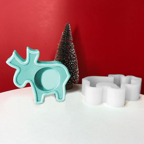 

Форма для подсвечника, рождественский снеговик, лось в форме свечи, силиконовая форма, сделай сам, изысканные праздничные украшения