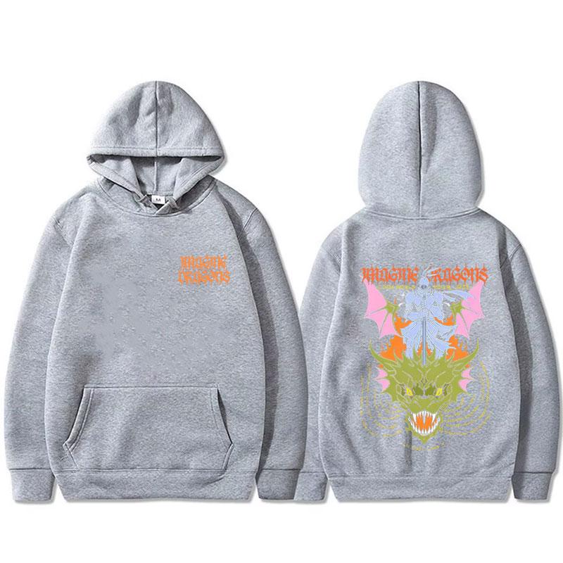 Autumn and Winter Hoodies Dragon Belt Weaving Machine 2025 World Tour Hoodies Men's and Women's Rock Street Leisure Warm Hoodies