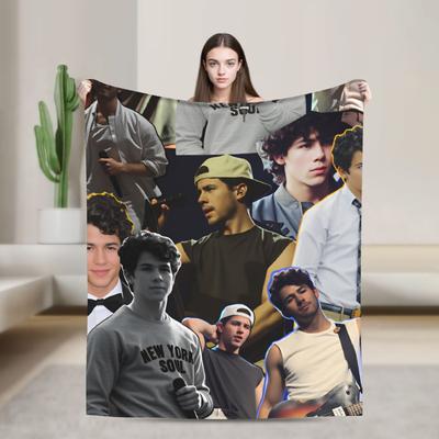 Kevin Jonas  Blankets Quality Warm J-Jonas Brothers  Bedding Throws Winter Kids Bedroom Fluffy Bedspread