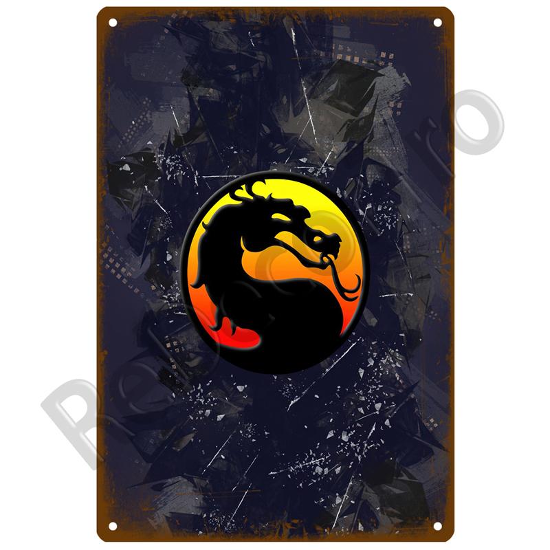 Gamer Retro Tin Sign Poster Vintage Wall Poster Metal Sign Decorative Wall Plate Kitchen Plaque Metal Vintage Decor Accessories