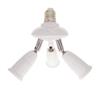 3 in 1 E27 Light Bulb Socket Adapter 85-265V E27 Splitter Socket Adapter  Home Office Lighting