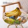 Metal Fruit Bowl Metal Fruit Bowl Stand Round Fruit Basket Large Capacity Hollow Metal Bowl Stand for Dessert Snacks Bread
