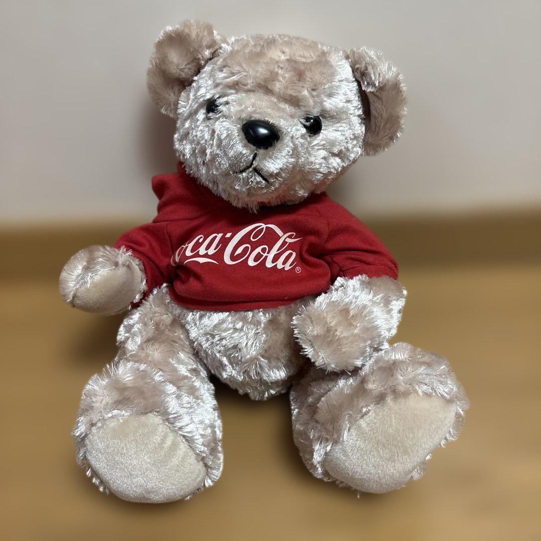 

[USED] Coca-Cola teddy bear, approx. 30cm