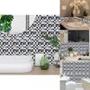 Eleganckie 10 szt. Naklejki na płytki kuchenne ze wzorem mozaiki dla stylowego wystroju domu