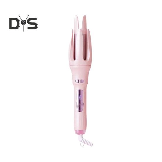 

32 мм автоматические щипцы для завивки волос с 4 регулируемыми температурами, быстрый нагрев, электрические вращающиеся щипцы для завивки волос, отрицательные ионы, керамическая палочка для завивки, женская укладка волос розовый