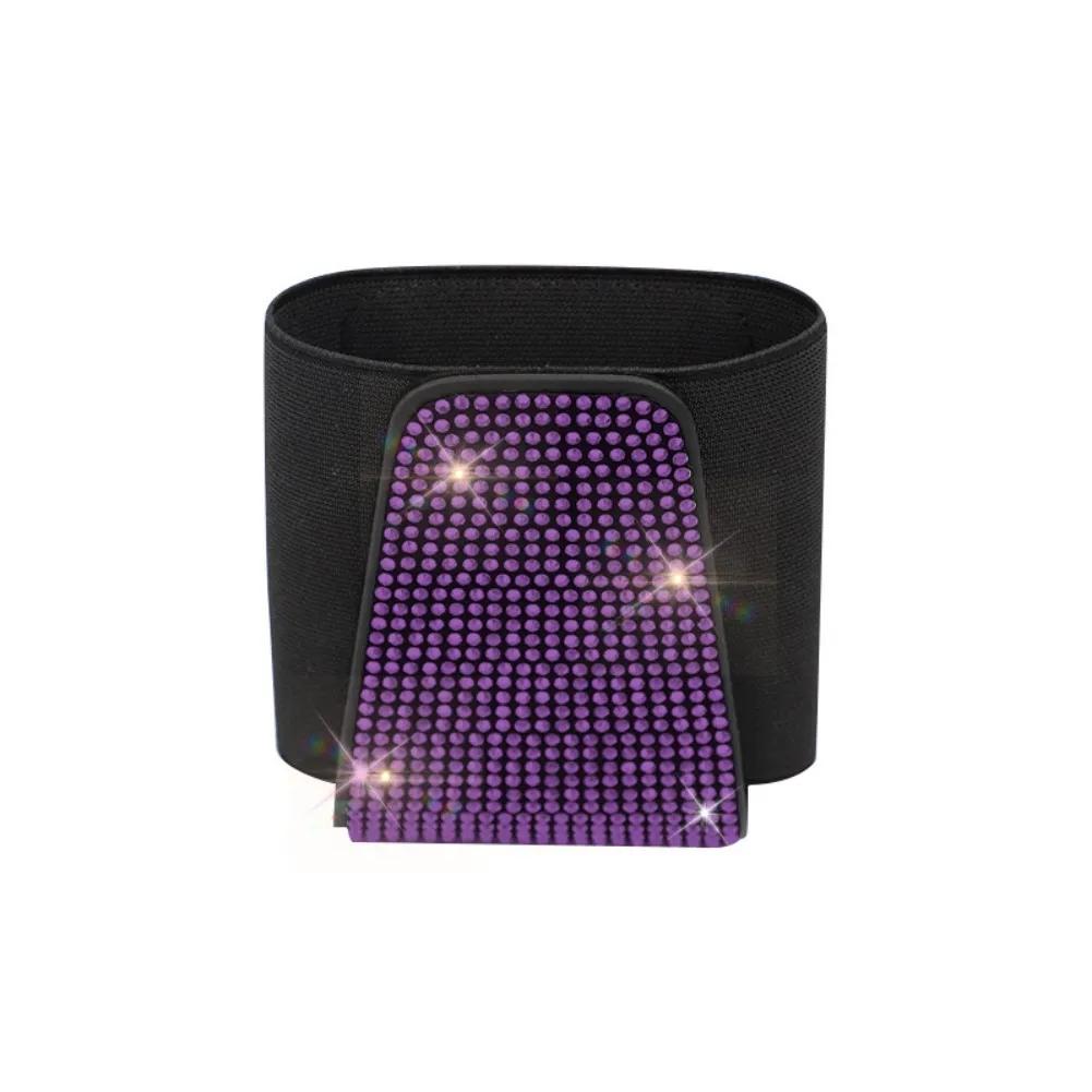 Auto Sunglasses Clip Rhinestone Holder Portable Eyewear Holder Card Ticket Clip Car Interior Accessory