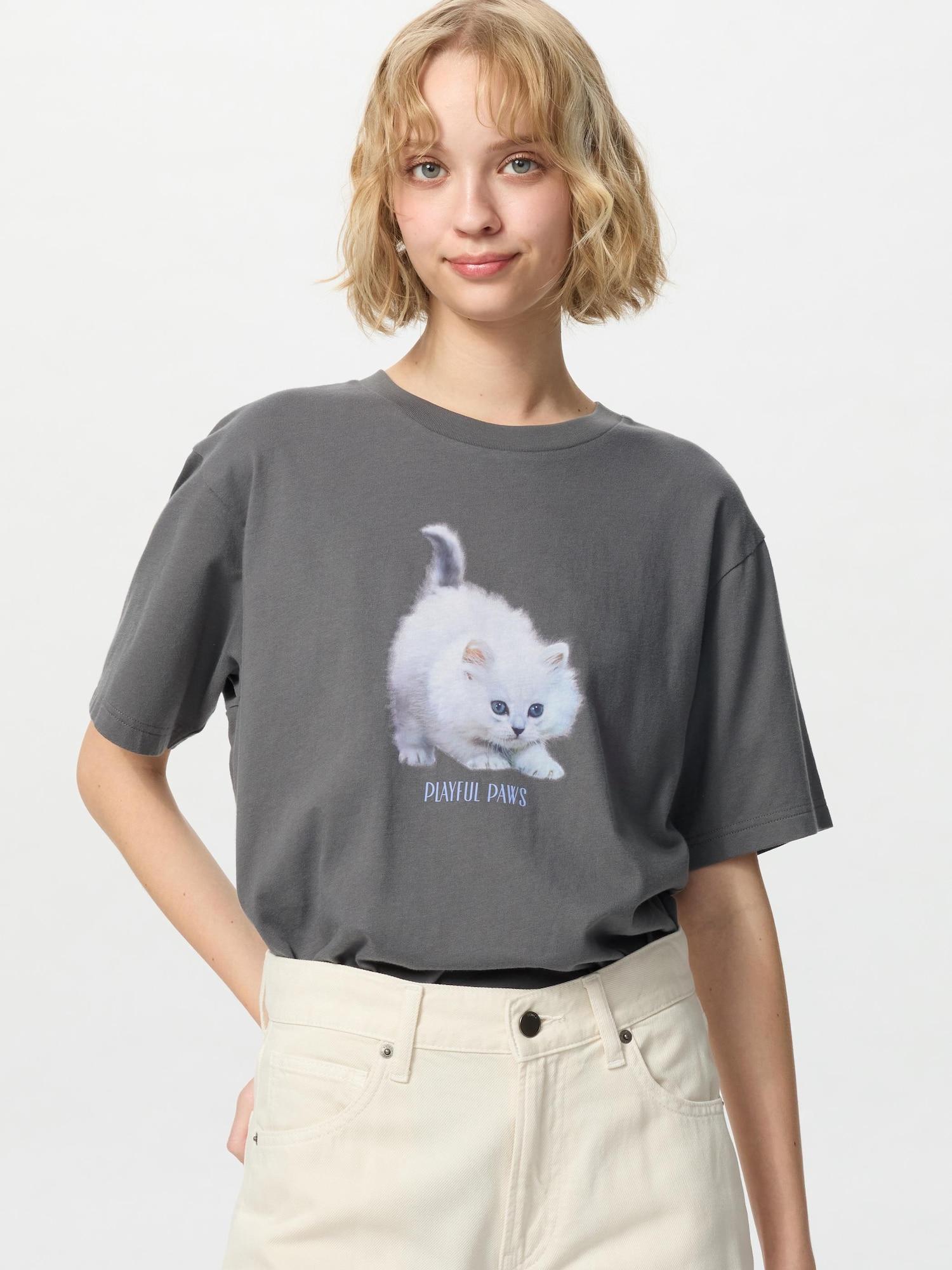 

Uniqlo Japan Cat Photograph Ut Свободный крой