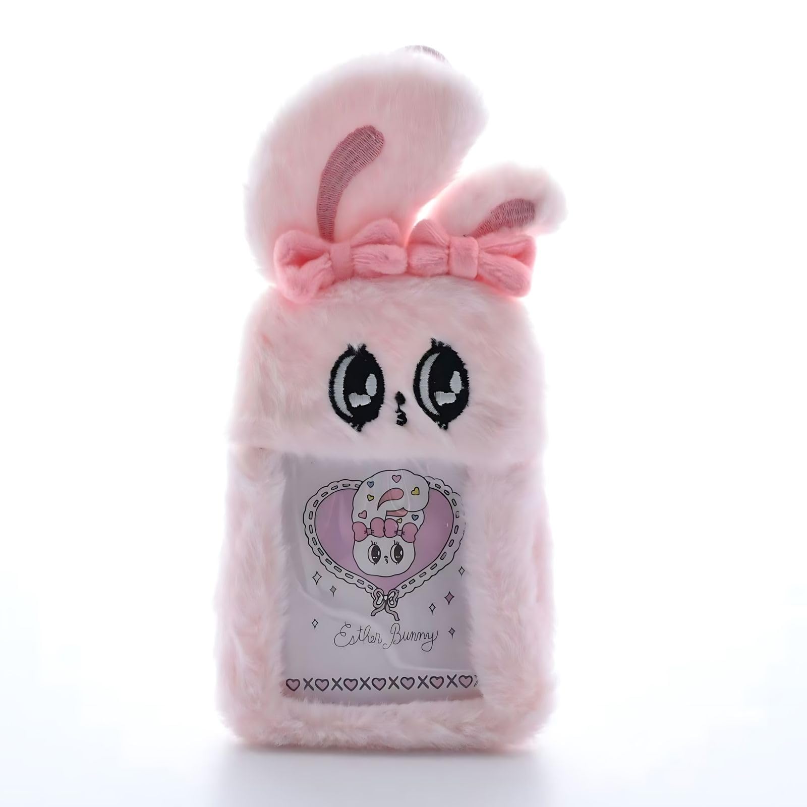 

Кейс для коллекционных карточек KOVOL Esther Bunny, Держатель для карточек, Брелок, Мягкая плюшевая игрушка в виде кролика, Идеально подходит для дней рождения и подарков (розовый)