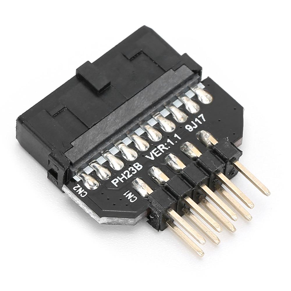 Practical Front Panel Plug Connector Plastic Shell Motherboard Adapter Hardware Upgrade