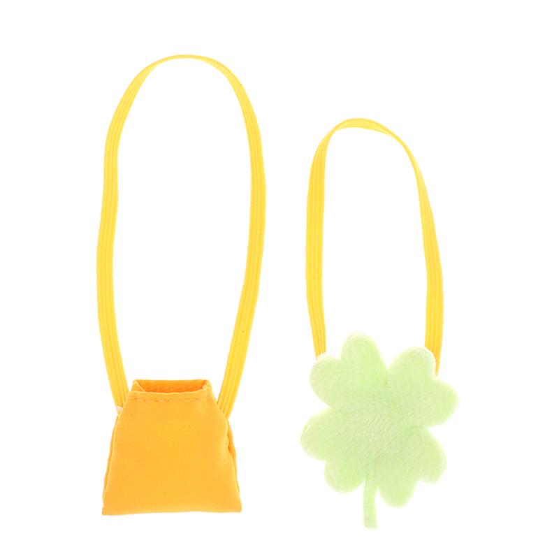 Mini Doll Hat For Dollhouse Miniature 10Cm Doll Color Match Hats Kawaii Cute Bag Dolls Accessories For Kids Girls Toys