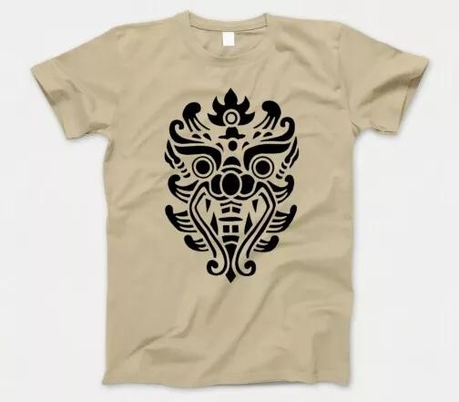 

Футболка с маской дракона 927 Племенной Китай Новый год Таиланд Азия Пляж Ди Каприо XL