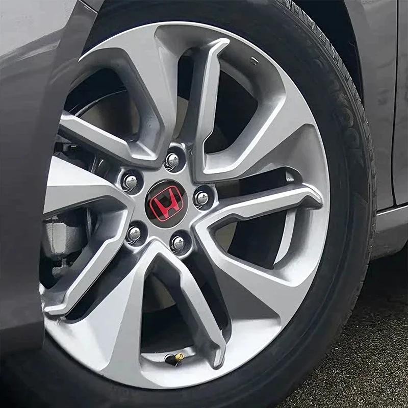 58/69mm Car Wheel Hub Center Caps 4PCS ABS Wheel Rim H Logo Cover for Honda Civic Accord CR-V Fit Auto Exterior Accessories ajk256