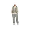 Nike Tech Logo Vintage Pesca Tessuto Largo Caldo Gilet Uomo gilet Verde Militare Chiaro Nero HM4263-320