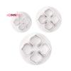 3Pcs/Set Plastic Hydrangea Fondant Cake Decorating Plunger Cutter Flower Blossom Mold for Home Cake Decorating Tools Set