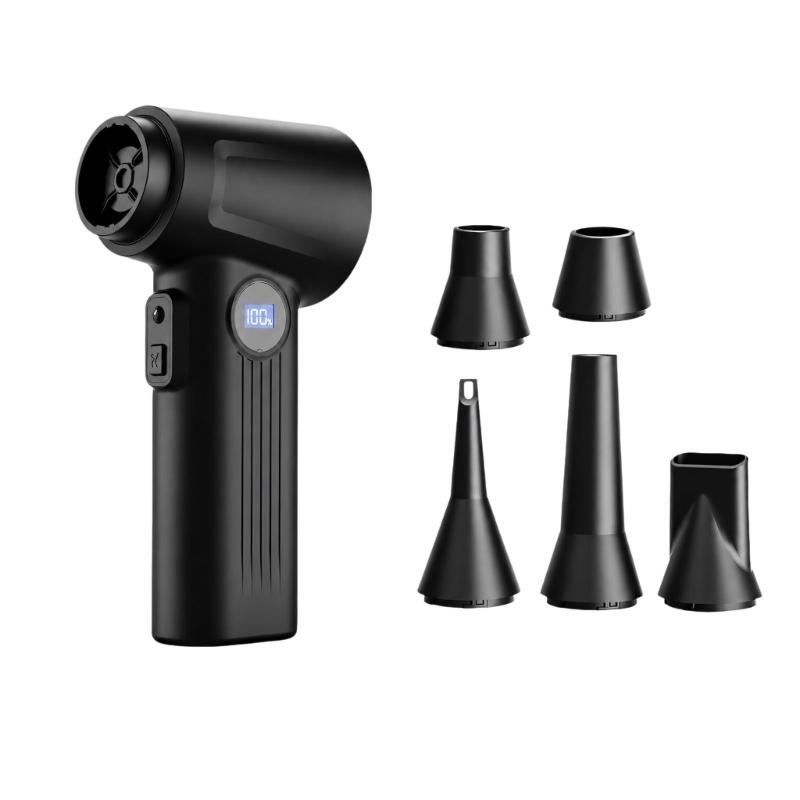 Rechargeable Handheld Blower Vacuum with Blow and Suction Modes, Mobile Dust Cleanup for Computer Cases, Vehicle Crevices, and Workshop Surfaces