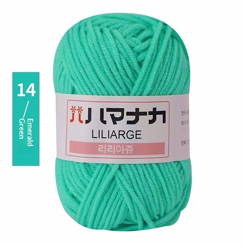 4Pcs Diy Baby Milk Sweet Soft Cotton Knitting Wool Yarn Thick Fiber Velvet Yarn Hand Knitting Wool Crochet Yarn For Diy Sweater